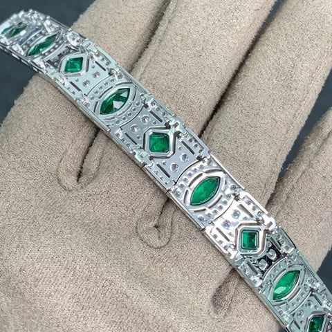 Wong Rain Vintage 925 Sterling Silver Emerald