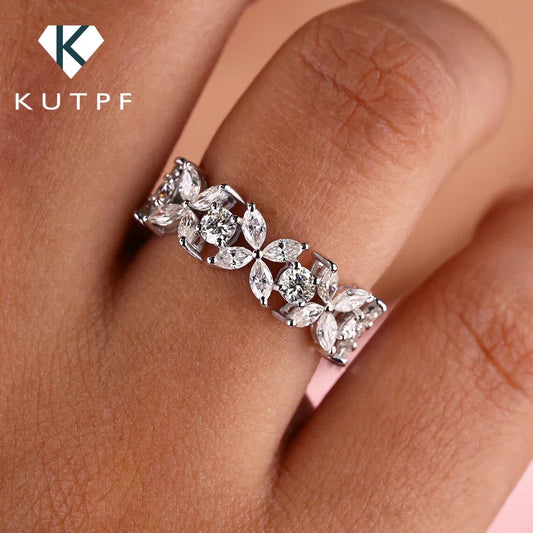 Stackable Full Moissanite Eternity Rings