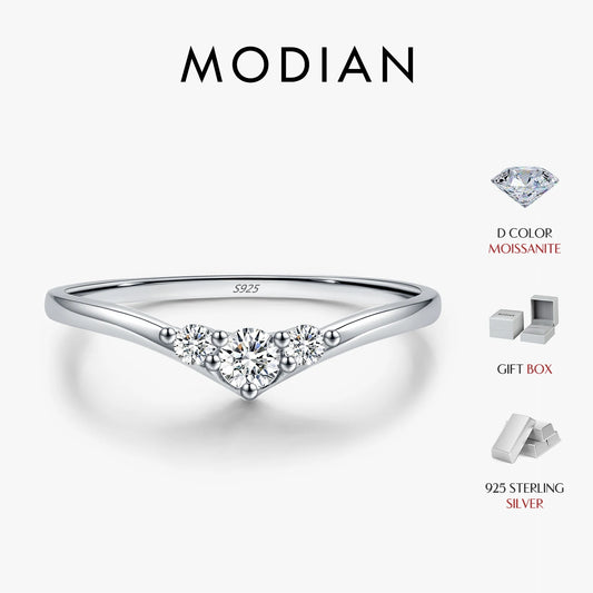 MODIAN Simple Eternity Moissanite Ring