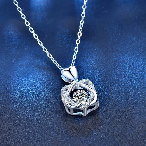 0.5 Carat Real Moissanite Pendant Necklace