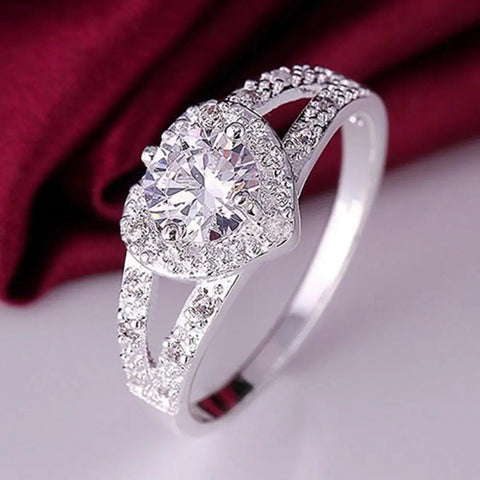 Women Wedding Rings 925 Sterling Silver
