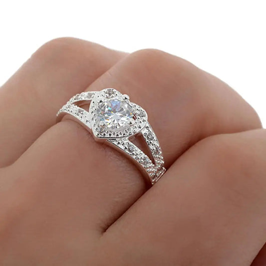 Women Wedding Rings 925 Sterling Silver