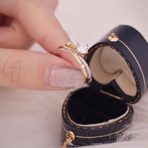 1Carat Real Moissanite Diamond Engagement rings