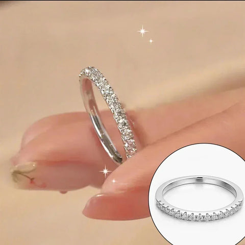 1.5/3mm Full Moissanite Diamond Couple Ring