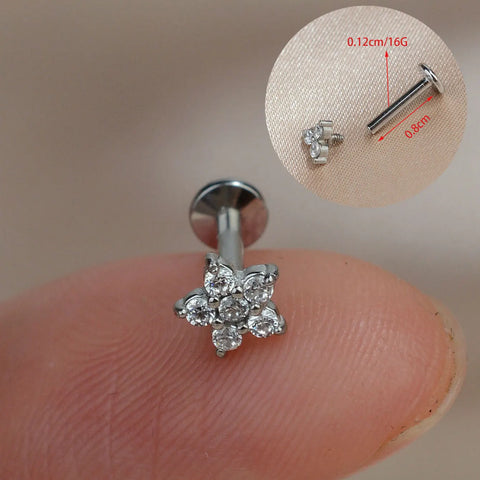1PC Titanium Stainless Steel Earrings