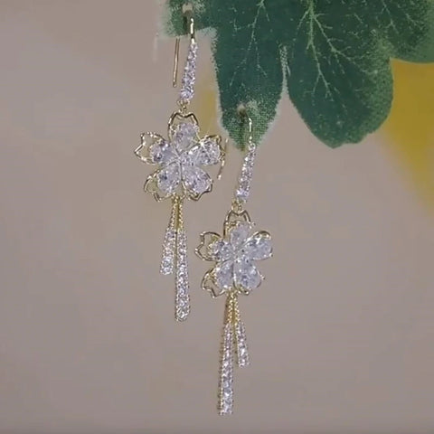 Zircon Flower Tassel: Zircon Floral Tassels.