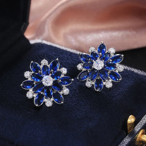Cute Big AAAAA Bling Cubic Zirconia  Earrings