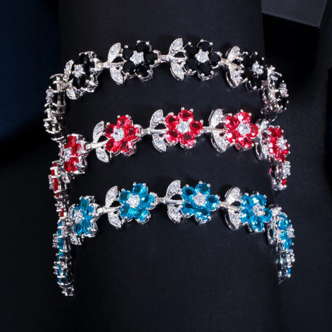 ThreeGraces Beautiful Light Blue Cubic Zirconia