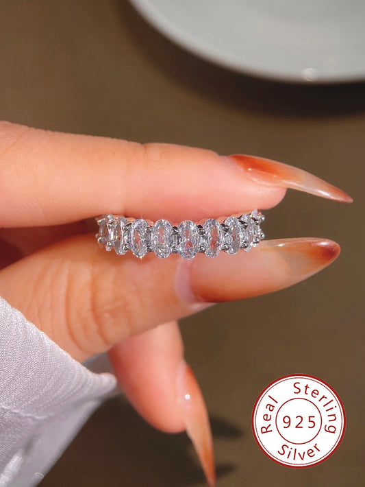 Zircon Oval Fashion Ring