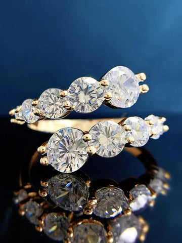 3.26cttw All Moissanite Rings