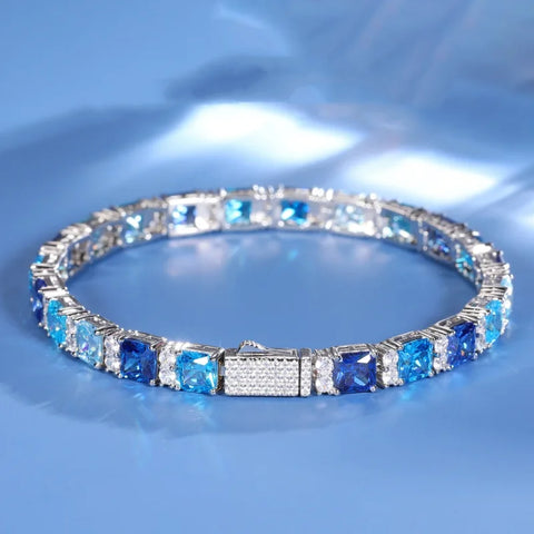 BELLUX 925 Silver Synthetic Zircon Glacier