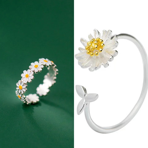 Fashion Vintage Daisy Flower Rings