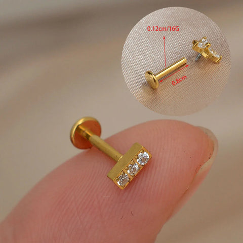 1PC Titanium Stainless Steel Earrings