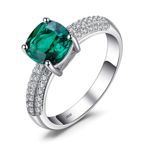Green Simulated Ruby Ring