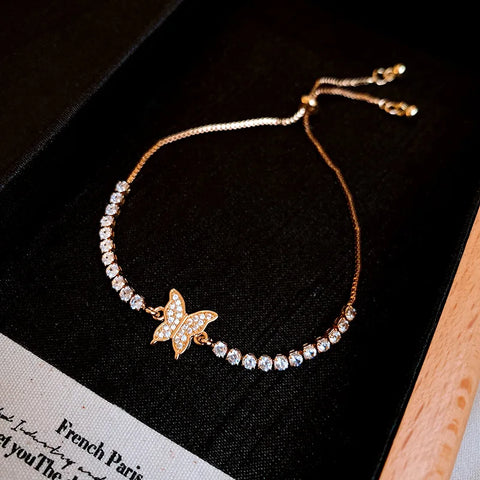 Zircon Butterfly Bracelet