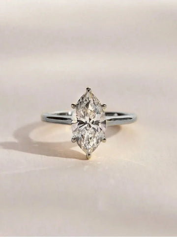 925 Sterling Silver Classic Gorgeous Sparkling Zircon Ring