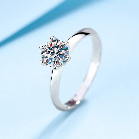 Tezzc 1-3CT VVS1 Moissanite Rings