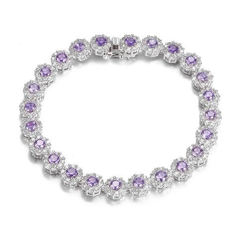 S925 Silver Zircon Tennis Bracelets