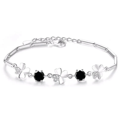 Butterflykiss Four Leaf Clover  Moissanite Bracelet