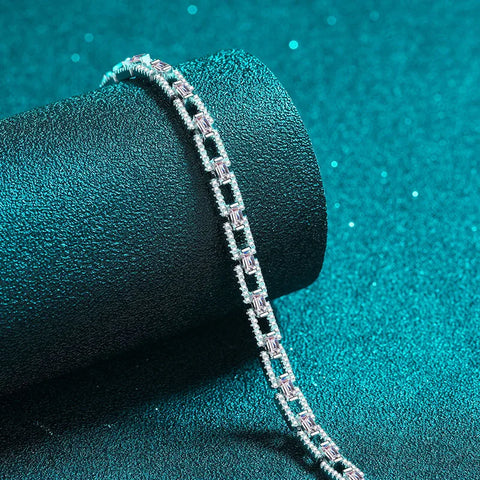 Premium PT950 Platinum Diamond Bracelet