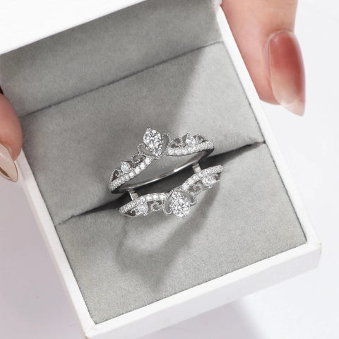 925 Sterling Silver Vintage Crown Ring