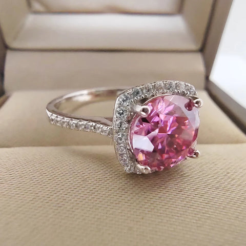 Luomansi Classic Silver Ring Woman 1 2CT