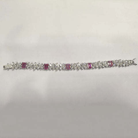 D Color Full Moissanite Diamond Tennis Bracelet