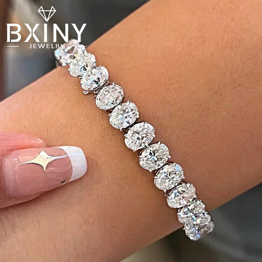 BXINY 0.5Carat Oval Cut Moissanite