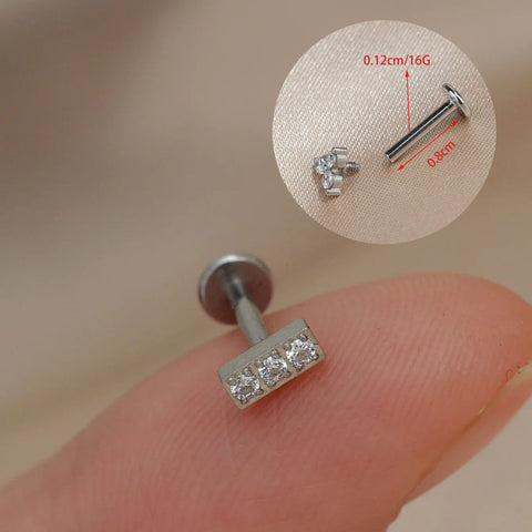 1PC Titanium Stainless Steel Earrings