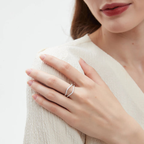 Newshe Full Moissanite 925 Sterling Silver