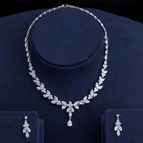 2025 Best Selling Wedding Festival Luxurious Cubic Zirconia Jewelry Set Classic Fashion Prom Everyday Wear