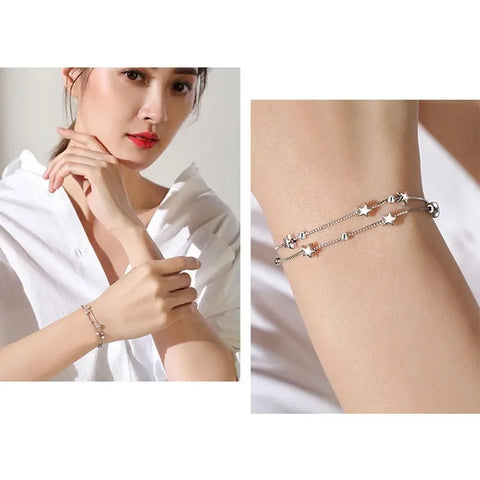 Double Layers Stars Beads Bracelets