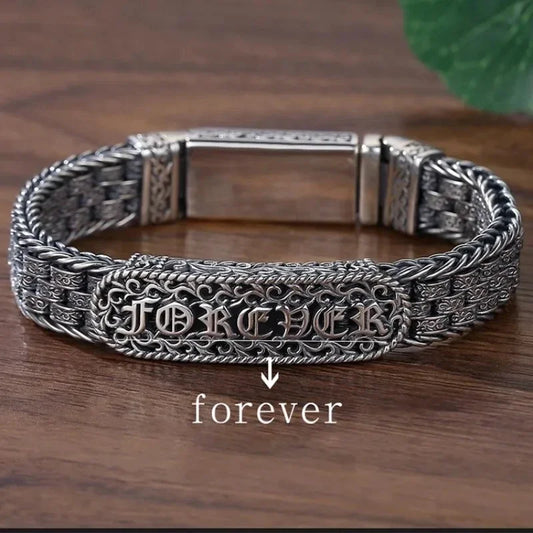 XiYuan Silver Color Tang Grass Eternal Bracelet