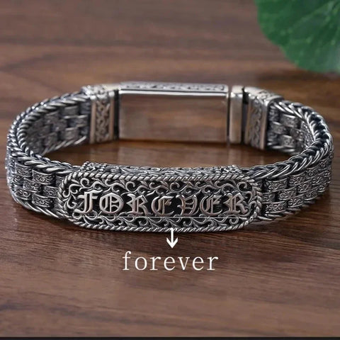 XiYuan Silver Color Tang Grass Eternal Bracelet