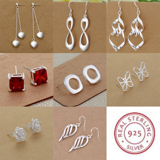 Original 925 Sterling Silver New Earrings