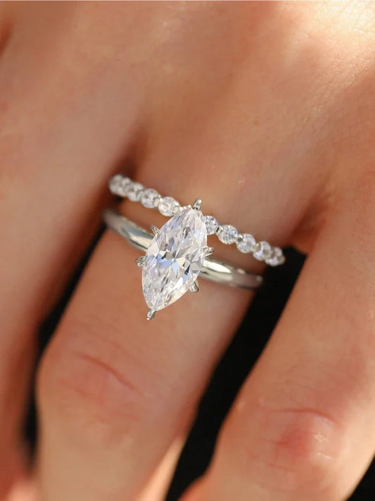 925 Sterling Silver Classic Gorgeous Sparkling Zircon Ring