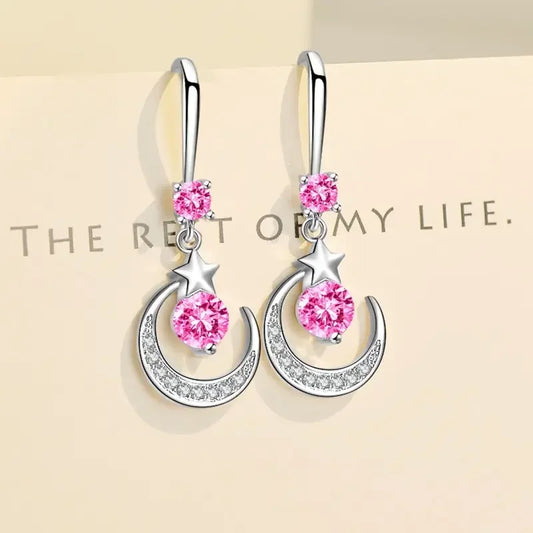 Female Fashion Star Moon Earrings