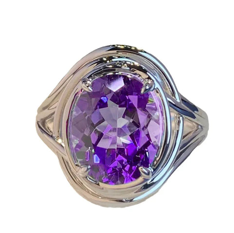 Amethyst Resizable Rings