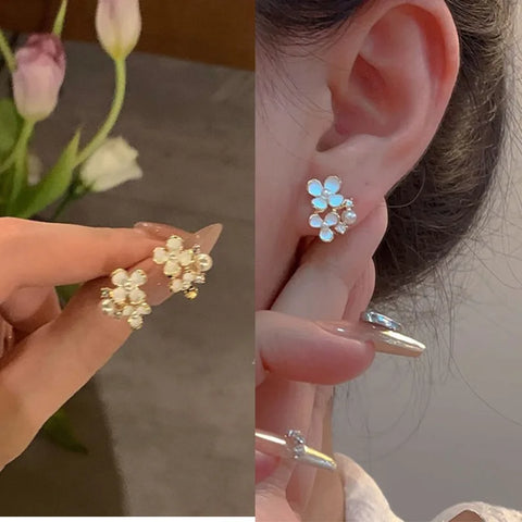 Zircon Butterfly Earrings: Golden Zircon Butterfly.