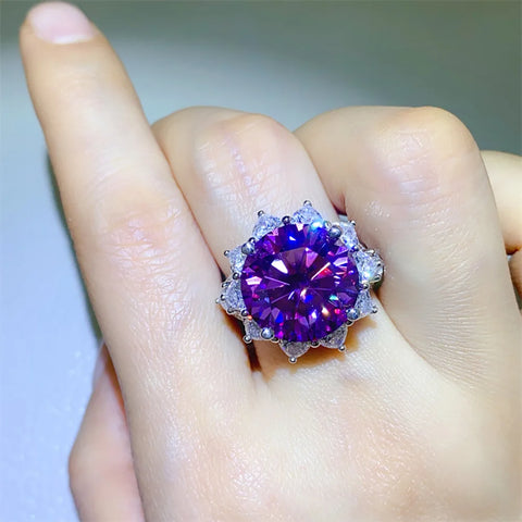 Serenity 10ct Purple Real Big Moissanite