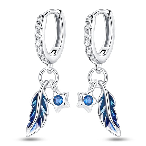 Women's 925 Sterling Silver Snowflake  Earrings