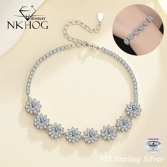 NKHOG 4mm Moissanite Bracelets
