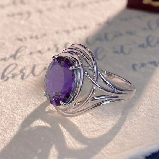 Amethyst Resizable Rings
