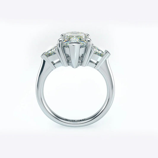 OEVAS 100% 925 Sterling Silver Sparkling 8*14mm Topaz