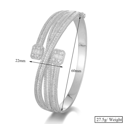Double Layer Open Hand Bracelet