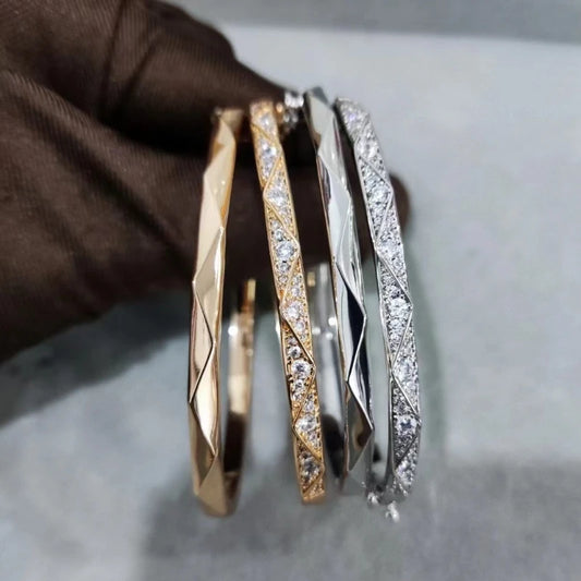 Asymmetric Inlaid Zircon Women's Bracelet