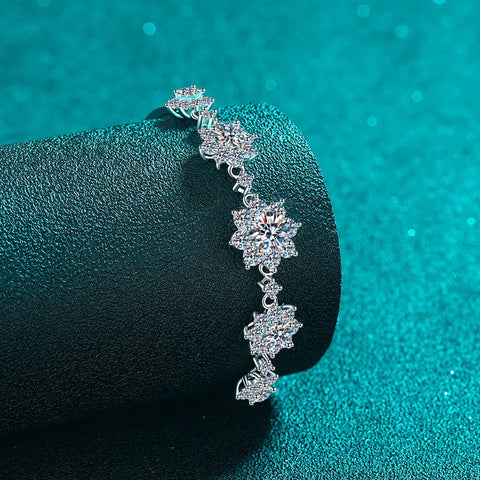 Moissanite PT950 Platinum Bracelet