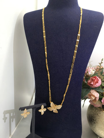ACCKINGTrendy Fashion2PCS Luxury Waterdrop Indian Jewelry Sets For Women Wedding Party Indian Dubai Bridal jewelry Set