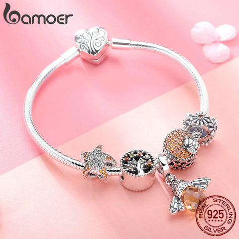 BAMOER 925 Sterling Silver Bracelets