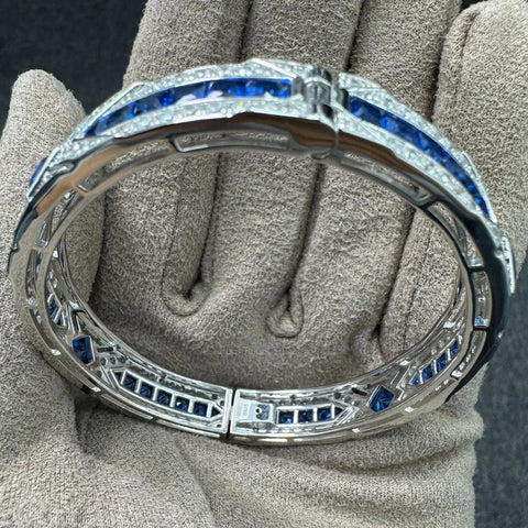 Wong Rain Vintage 100% 925 Sterling Silver Sapphire